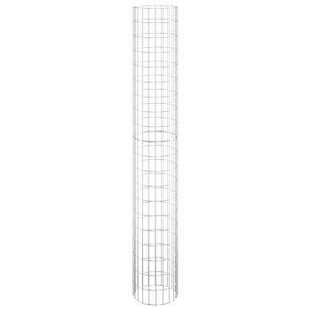 Gabionen-Säule Rund Verzinkter Stahl Ø30x200 cm