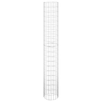 Gabionen-Säule Rund Verzinkter Stahl Ø30x200 cm
