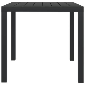3-tlg. Garten-Essgruppe mit Kissen Poly Rattan Grau