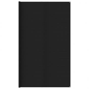 ARDEBO.de - Zeltteppich 400x400 cm Schwarz HDPE