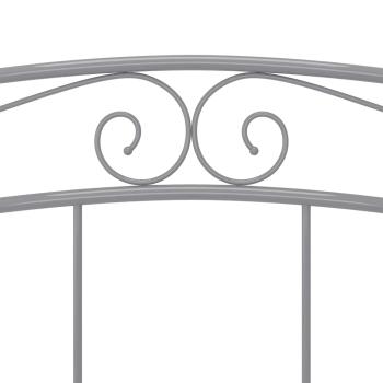 Bett Grau Metall 140x200 cm
