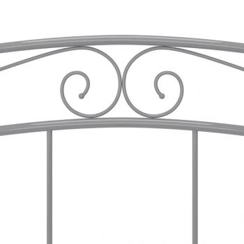 Bett Grau Metall 200x200 cm