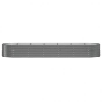 ARDEBO.de - Hochbeet Pulverbeschichteter Stahl 510x140x68 cm Grau