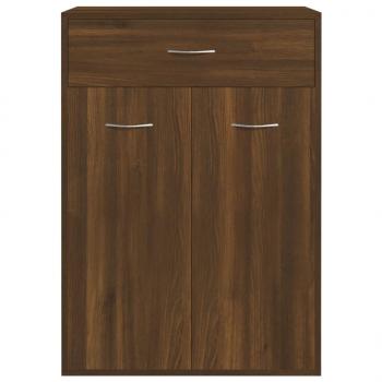 Schuhschrank Braun Eichen-Optik 60x35x84 cm Holzwerkstoff