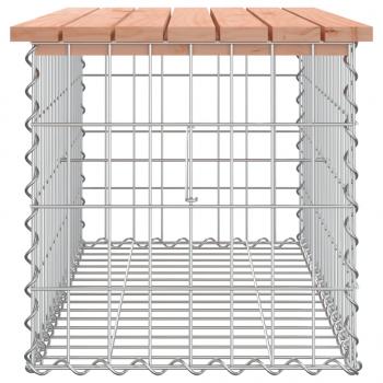 Gartenbank aus Gabionen 83x44x42 cm Massivholz Douglasie