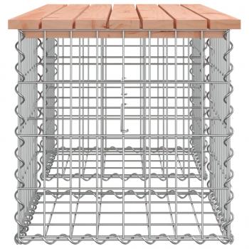 Gartenbank aus Gabionen 103x44x42 cm Massivholz Douglasie