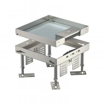 ARDEBO.de - RKSN2 4 VS 20 Quadratische Kassette mit Schnurauslass 200x200mm, A2, 1.4301