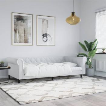 ARDEBO.de - Tagesbett Weiß 100x200 cm Kunstleder
