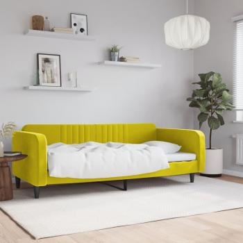ARDEBO.de - Tagesbett Gelb 100x200 cm Samt