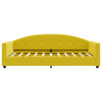 Tagesbett Gelb 80x200 cm Samt