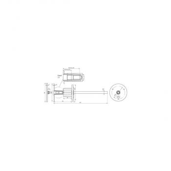 Dehn Erdungsfestpunkt Typ M verpresst mit zusätzlicher Wassersperre EFPM M10 12 V4A WS L245 VP STTZN (478051)