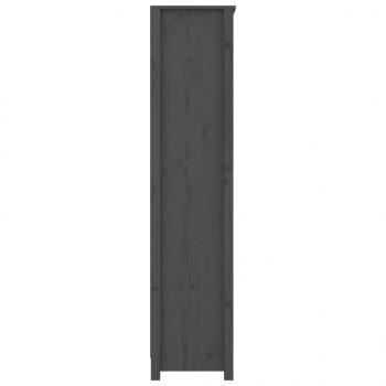 Bücherregal Grau 80x35x154 cm Massivholz Kiefer