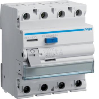 Hager CFA463D FI-Schalter 4P 6kA 63A 300mA Typ A