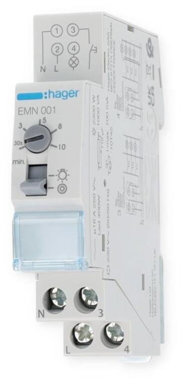 Hager EMN001 Treppenlichtzeitschalter 16A, 230V