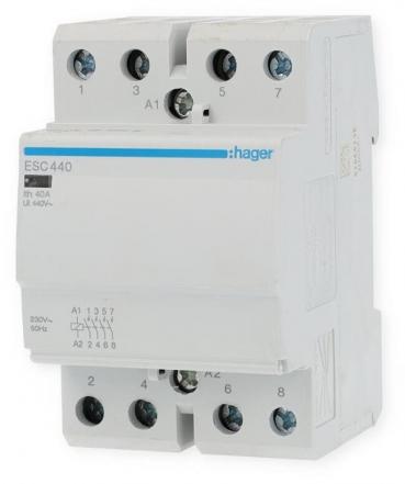 ARDEBO.de Hager ESC440 Installationsschütz 40A 4 Schließer 230V