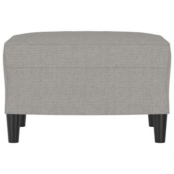 Fußhocker Hellgrau 60x50x41 cm Stoff