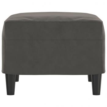 Fußhocker Dunkelgrau 60x50x41 cm Samt