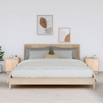 ARDEBO.de - Nachttische 2 Stk. 40x34x45 cm Massivholz Kiefer