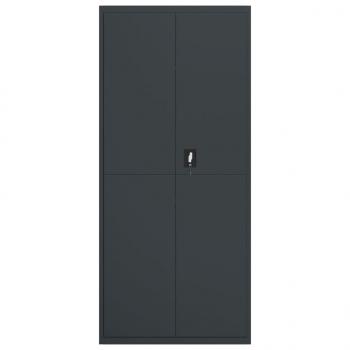 Aktenschrank Anthrazit 90x40x240 cm Stahl