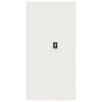 Aktenschrank Weiß 90x40x220 cm Stahl