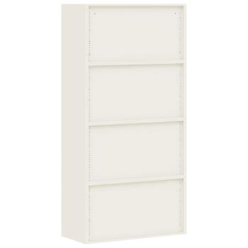 Aktenschrank Weiß 90x40x220 cm Stahl