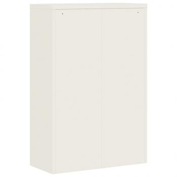 Aktenschrank Weiß 90x40x180 cm Stahl