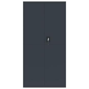 Aktenschrank Anthrazit 90x40x220 cm Stahl