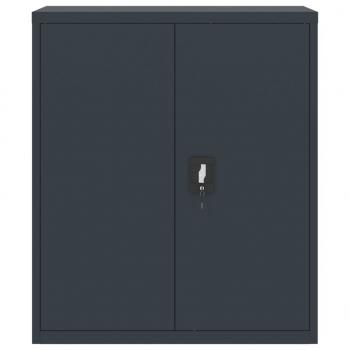 Aktenschrank Anthrazit 90x40x105 cm Stahl