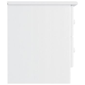 Nachttisch ALTA Weiß 41x35x41 cm Massivholz Kiefer