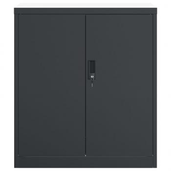 Aktenschrank Anthrazit 79x40x90 cm Stahl