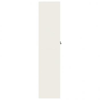 Aktenschrank Weiß 90x40x180 cm Stahl