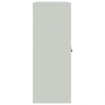 Aktenschrank Hellgrau 90x40x105 cm Stahl