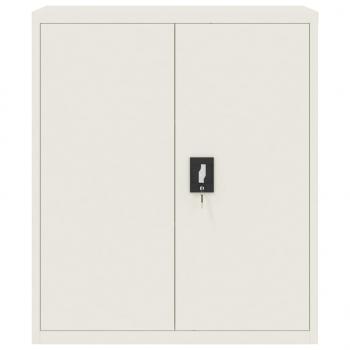 Aktenschrank Weiß 90x40x105 cm Stahl