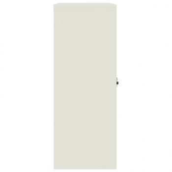 Aktenschrank Weiß 90x40x105 cm Stahl