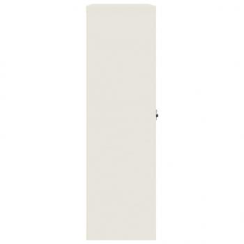 Aktenschrank Weiß 90x40x140 cm Stahl
