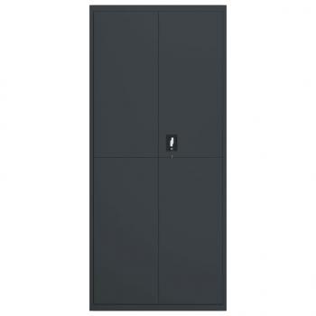 Aktenschrank Anthrazit 90x40x200 cm Stahl