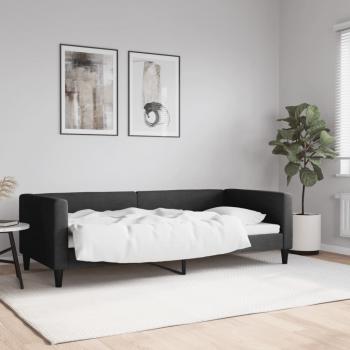 ARDEBO.de - Tagesbett Schwarz 90x200 cm Stoff