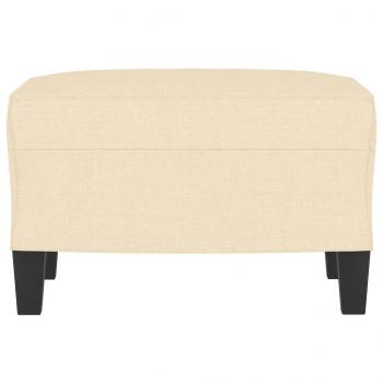 Fußhocker Creme 60x50x41 cm Stoff