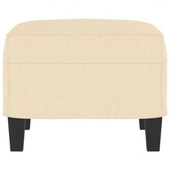 Fußhocker Creme 60x50x41 cm Stoff