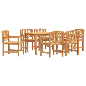 ARDEBO.de - 7-tlg. Garten-Essgruppe Massivholz Teak