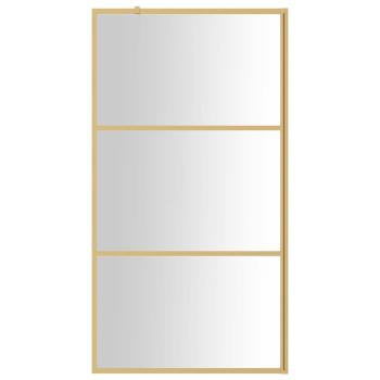 Duschwand für Begehbare Dusche ESG Klarglas Golden 100x195cm