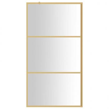 Duschwand für Begehbare Dusche ESG Klarglas Golden 100x195cm