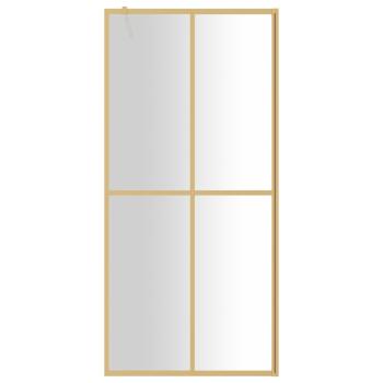 Duschwand für Begehbare Dusche ESG Klarglas Golden 100x195cm