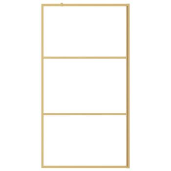 Duschwand für Begehbare Dusche ESG Klarglas Golden 115x195cm