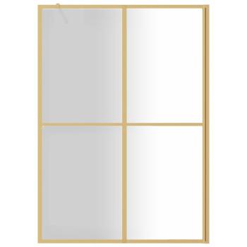 Duschwand für Begehbare Dusche ESG Klarglas Golden 140x195cm