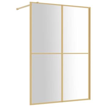 Duschwand für Begehbare Dusche ESG Klarglas Golden 140x195cm