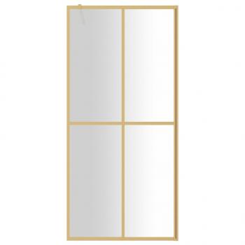 Duschwand für Begehbare Dusche mit ESG Klarglas Golden 80x195cm