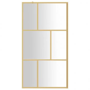 Duschwand für Begehbare Dusche ESG Klarglas Golden 115x195cm