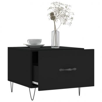 Couchtische 2 Stk. Schwarz 50x50x40 cm Holzwerkstoff