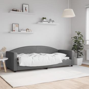 ARDEBO.de - Tagesbett Dunkelgrau 80x200 cm Stoff